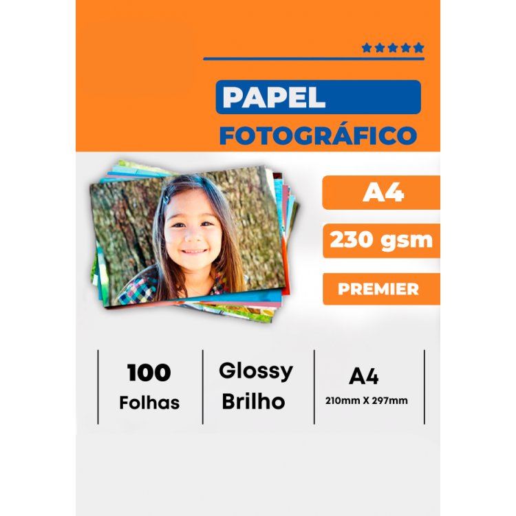 Papel Fotográfico A4 Brilho 230g 100 Folhas 8271